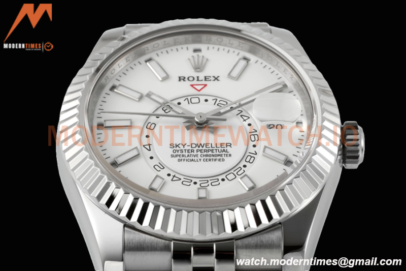 Rolex - Skydweller 42mm 326934 Jubilee SS/SS White ZF A2824