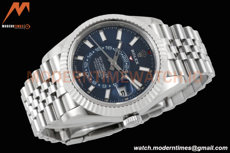 Rolex - Skydweller 42mm 326934 Jubilee SS/SS Blue ZF A2824