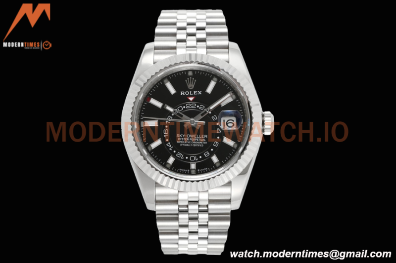 Rolex - Skydweller 42mm 326934 Jubilee SS/SS Black ZF A2824