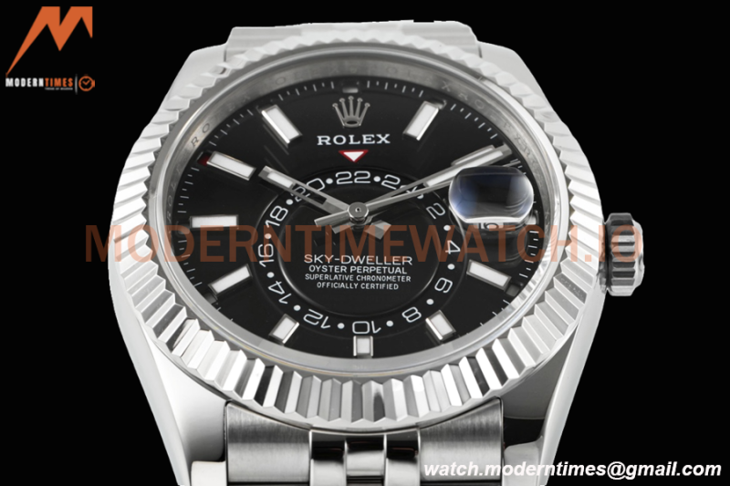 Rolex - Skydweller 42mm 326934 Jubilee SS/SS Black ZF A2824