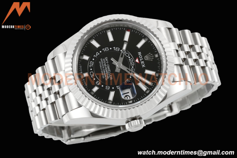Rolex - Skydweller 42mm 326934 Jubilee SS/SS Black ZF A2824
