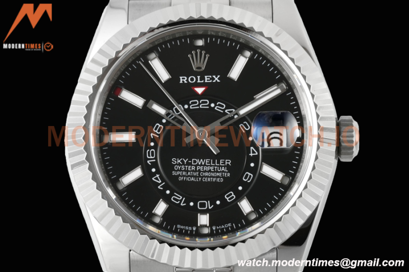 Rolex - Skydweller 42mm 326934 Jubilee SS/SS Black ZF A2824