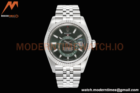Rolex - Skydweller 42mm 336934 Jubilee SS/SS Green ZF A2824