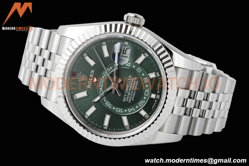 Rolex - Skydweller 42mm 336934 Jubilee SS/SS Green ZF A2824