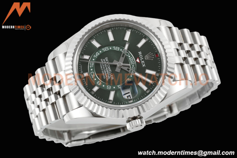 Rolex - Skydweller 42mm 336934 Jubilee SS/SS Green ZF A2824