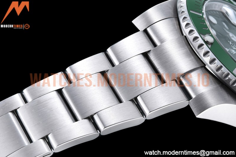 Rolex - Submariner 116610LV 904L SS/SS Green RAF SH3135