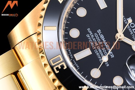 Rolex - Submariner 116618LN Wrp 904 YG/YG Black KF VR3135