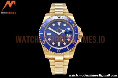 Rolex - Submariner 116618LB Wrp 904 YG/YG Blue KF VR3135