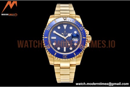 Rolex - Submariner 116618LB Wrp 904 YG/YG Blue KF VR3135