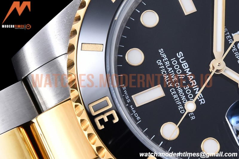 Rolex - Submariner 116613LN Wrp 904 YG/SS Blk KF VR3135