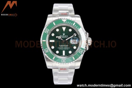 Rolex - Submariner 40mm 116610LV 316L SS/SS Green V2 EWF A3135