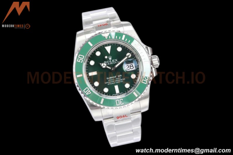Rolex - Submariner 40mm 116610LV 316L SS/SS Green V2 EWF A3135