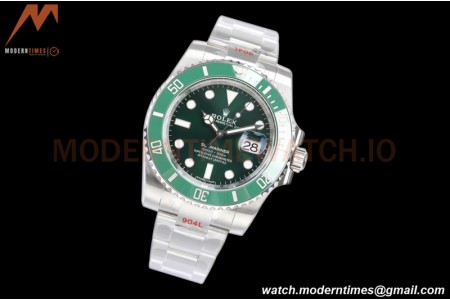 Rolex - Submariner 40mm 116610LV 316L SS/SS Green V2 EWF A3135