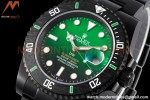 Rolex - Submariner Parakeet 40mm 904L DLC/DLC Green/Black DIWF A3135
