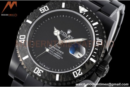 Rolex - Submariner Ghost 40mm 904L DLC/DLC Black DIWF A3135