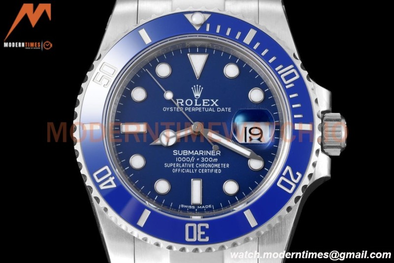 Rolex - Submariner 40mm 116619LB 904L SS/SS Blue VSF VS3135