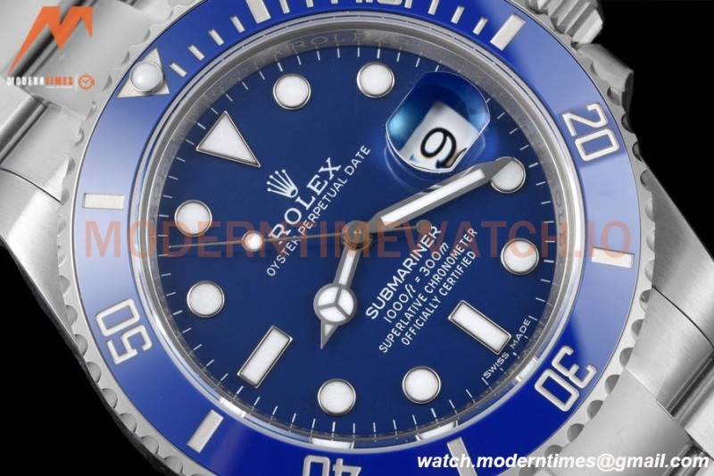 Rolex - Submariner 40mm 116619LB 904L SS/SS Blue VSF VS3135