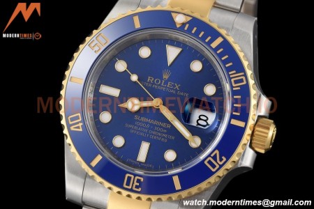 Rolex - Submariner 40mm 116613LB 904L YG/SS Blue VSF VS3135