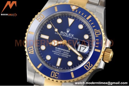 Rolex - Submariner 41mm 126613LB 904L YG/SS Blue VSF VS3235