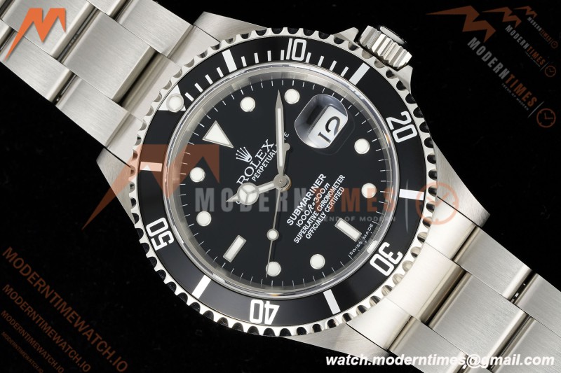 Rolex - Submariner Vintage 16610LN 904L SS/SS Black Plain Rehaut TMF VR3135 | 롤렉스 - 서브머리너 빈티지 16610LN 904L SS/SS 블랙 플레인 르호 TMF VR3135