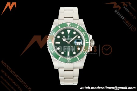 Rolex - Submariner Hulk 40mm 116610LV 316L SS/SS Green EWEF SH3135