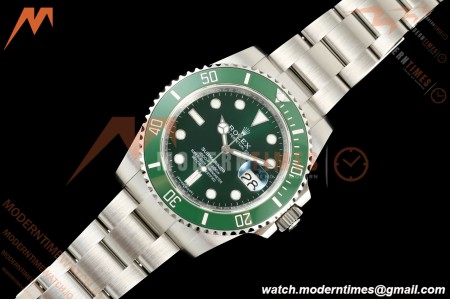 Rolex - Submariner Hulk 40mm 116610LV 316L SS/SS Green EWEF SH3135