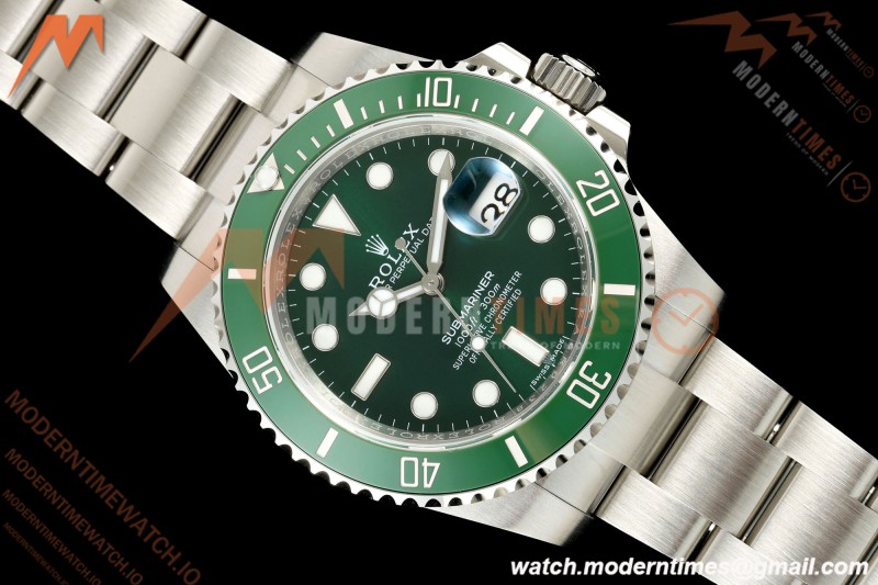 Rolex - Submariner Hulk 40mm 116610LV 316L SS/SS Green EWEF SH3135 | 롤렉스 - 서브마리너 헐크 40mm 116610LV 316L SS/SS 그린 EWEF SH3135