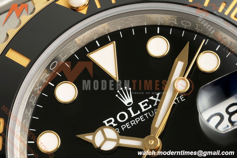 Rolex - Submariner 40mm 116613LN Gain Weight 904L YG/SS Black RCF DD3135