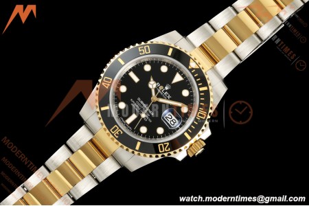 Rolex - Submariner 40mm 116613LN Gain Weight 904L YG/SS Black RCF DD3135 | 롤렉스 - 서브마리너 40mm 116613LN 게인 웨이트 904L YG/SS 블랙 RCF DD3135