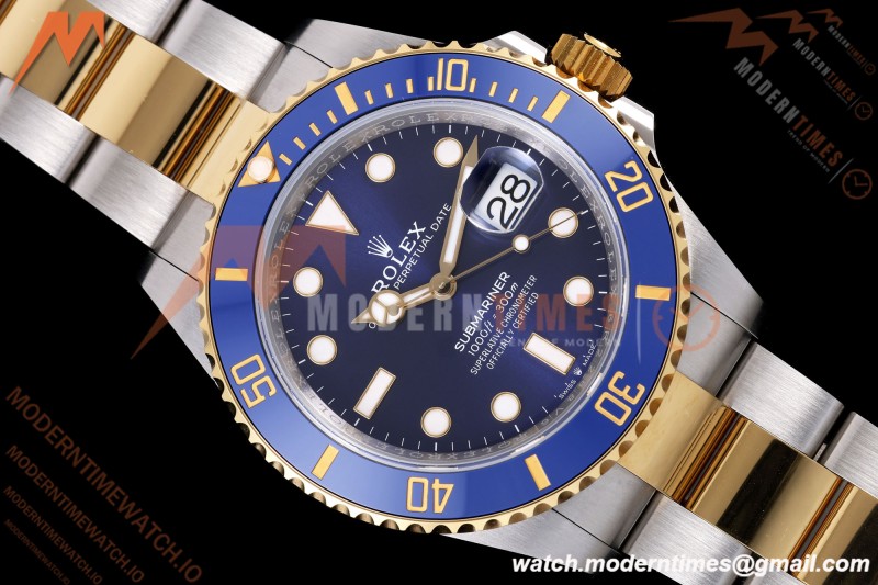 Rolex - Submariner 126613LB Gain Weight 41mm 904L YG/SS Blue ARF DD3235