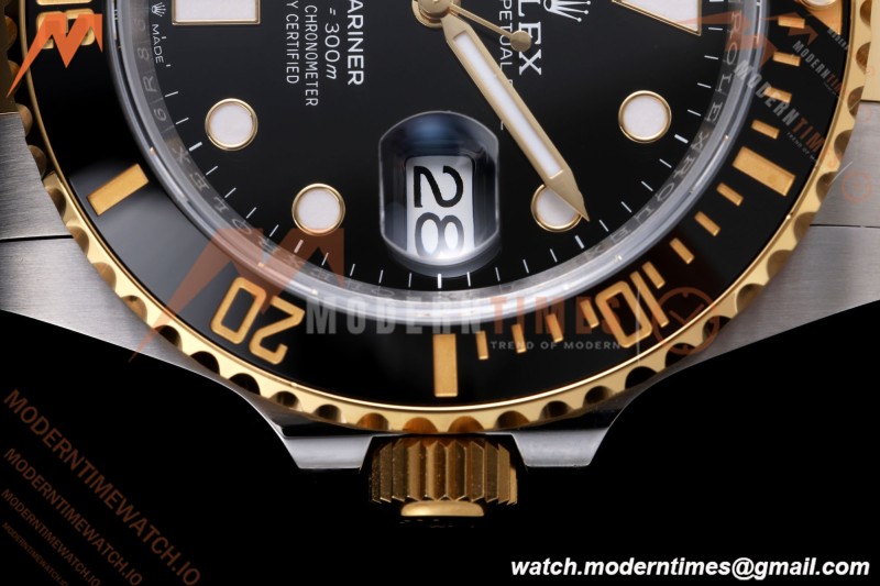 Rolex - Submariner 126613LN Gain Weight 41mm 904L YG/SS Black ARF DD3235