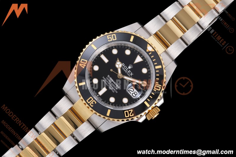 Rolex - Submariner 126613LN Gain Weight 41mm 904L YG/SS Black ARF DD3235