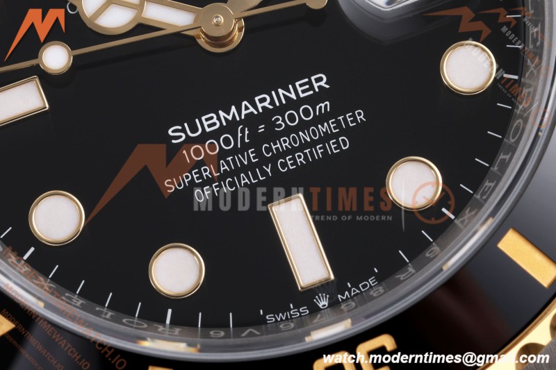 Rolex - Submariner 126613LN Gain Weight 41mm 904L YG/SS Black ARF DD3235
