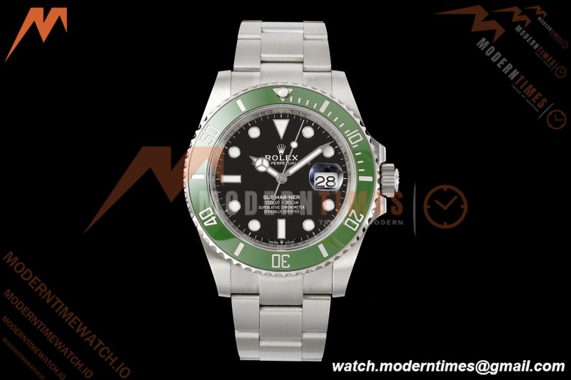 Rolex - Submariner 126610LV Kermit MK II 904L 41mm SS/SS Black ARF DD3235
