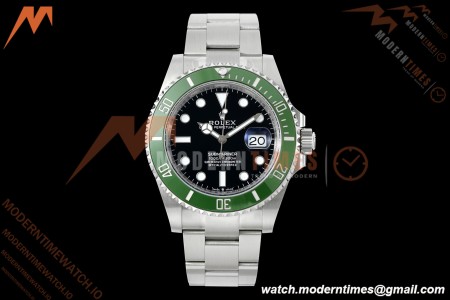 Rolex - Submariner 126610LV Kermit MK II 904L 41mm SS/SS Black Clean Plus DD3235