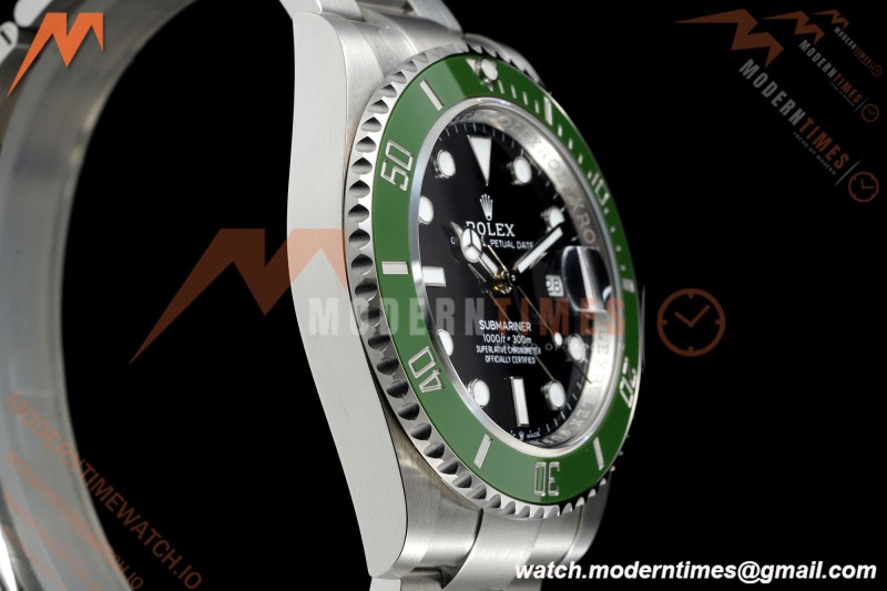 Rolex - Submariner 126610LV Kermit MK II 904L 41mm SS/SS Black Clean Plus DD3235