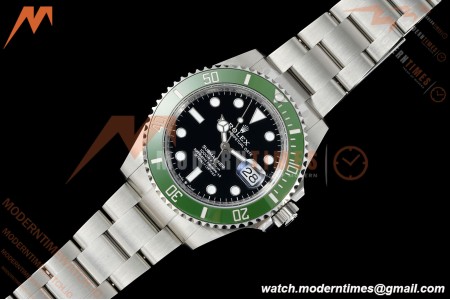 Rolex - Submariner 126610LV Kermit MK II 904L 41mm SS/SS Black Clean Plus DD3235 | 롤렉스 - 서브마리너 126610LV 커밋 MK II 904L 41mm 스테인리스 스틸/스테인리스 스틸 블랙 클린 플러스 DD3235