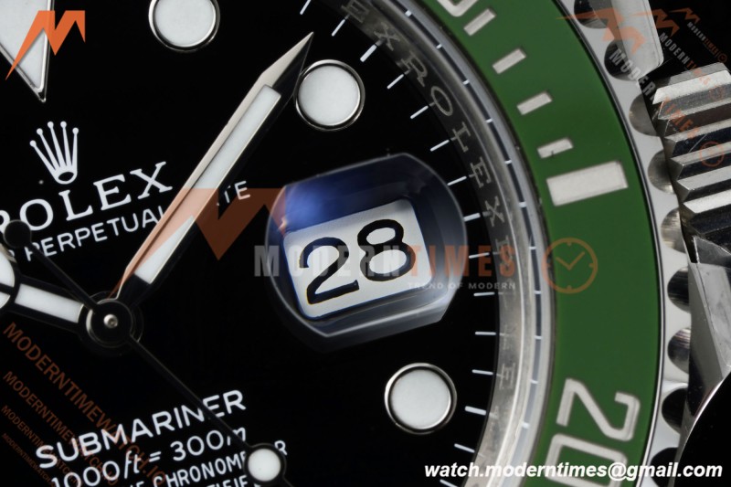 Rolex - Submariner 126610LV Kermit MK II 904L 41mm SS/SS Black Clean Plus DD3235