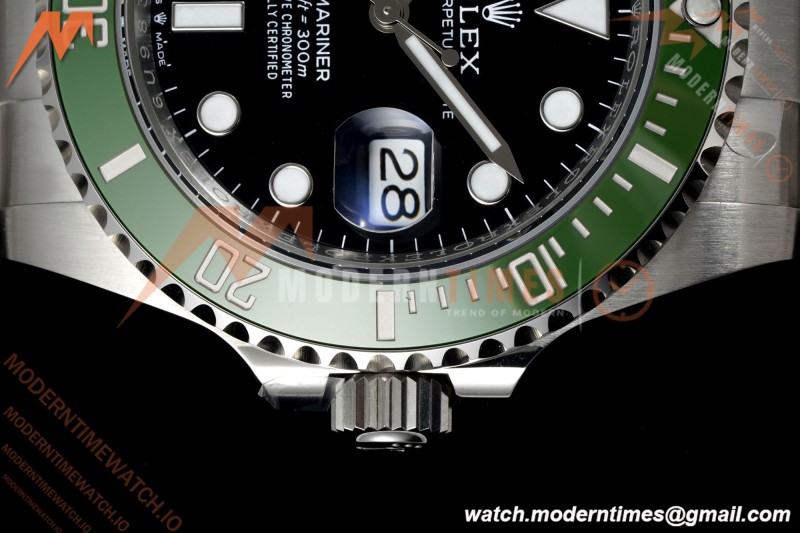 Rolex - Submariner 126610LV Kermit MK II 904L 41mm SS/SS Black Clean Plus DD3235