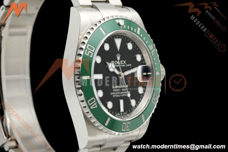 Rolex - Submariner 126610LV Kermit 904L 41mm SS/SS Black VF DD3235