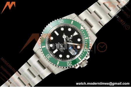 Rolex - Submariner 126610LV Kermit 904L 41mm SS/SS Black VF DD3235