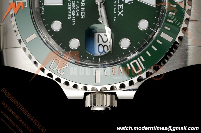 Rolex - Submariner Hulk 40mm 116610LV 904L SS/SS Green VF DD3135