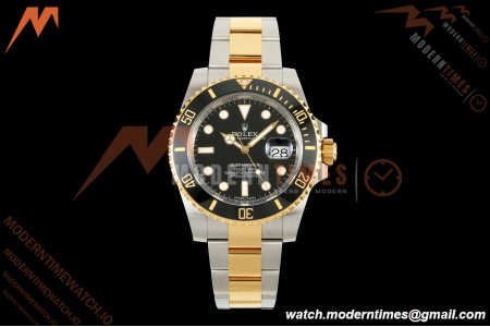 Rolex - Submariner 40mm 116613LN 904L YG/SS Black VF DD3135