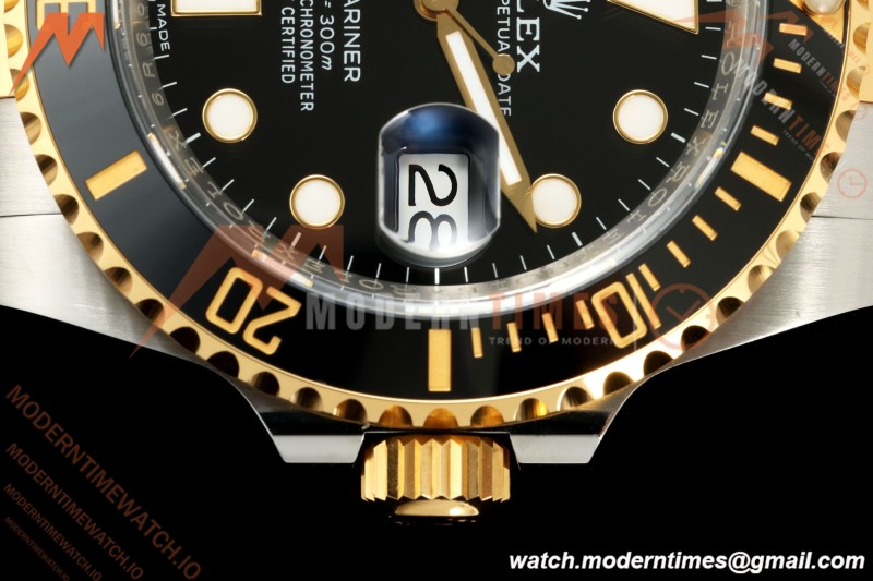 Rolex - Submariner 40mm 116613LN 904L YG/SS Black VF DD3135