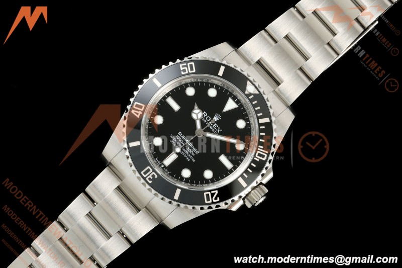 Rolex - Submariner 124060 No Date 904L 41mm SS/SS Black VF DD3230