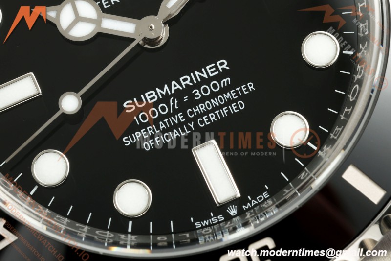 Rolex - Submariner 124060 No Date 904L 41mm SS/SS Black VF DD3230