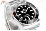 Rolex - Submariner 124060 No Date 904L 41mm SS/SS Black VSF VS3230