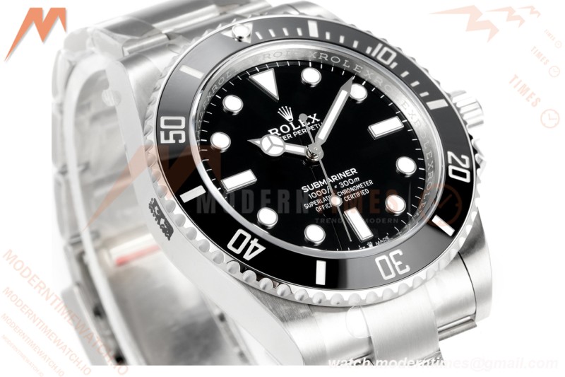 Rolex - Submariner 124060 No Date 904L 41mm SS/SS Black VSF VS3230