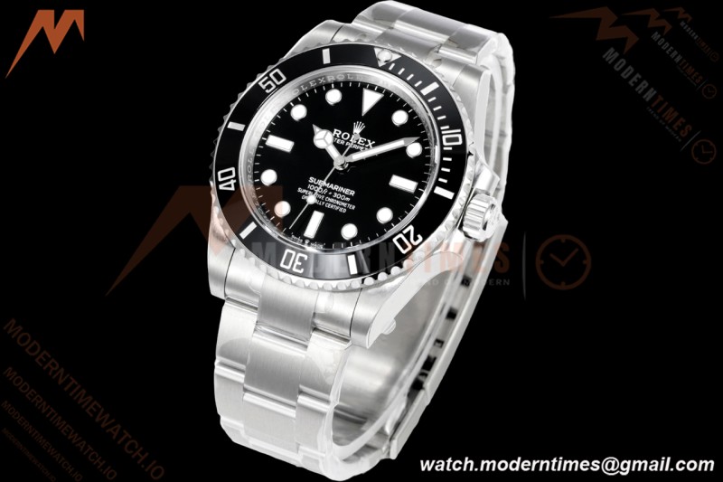 Rolex - Submariner 124060 No Date 904L 41mm SS/SS Black VSF VS3230
