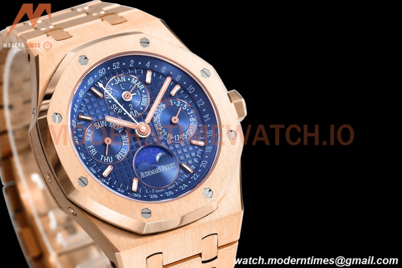 Audemars Piguet - Royal Oak Perpetual Calendar 26574OR RG/RG Blue BBRF A5134